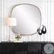 Webster Heavily Antique Gold Mirror