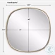Webster Heavily Antique Gold Mirror