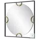 Stanton Satin Black And Antique Gold Square Mirror