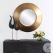 Siona Antique Gold Round Mirror