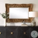 Ristano Heavily Antique Gold Leaf Scalloped Mirror