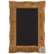 Ristano Heavily Antique Gold Leaf Scalloped Mirror