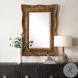 Ristano Heavily Antique Gold Leaf Scalloped Mirror
