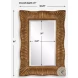 Ristano Heavily Antique Gold Leaf Scalloped Mirror