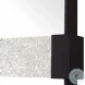 Dalewyn Satin Black Modern Dressing Mirror