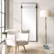 Dalewyn Satin Black Modern Dressing Mirror