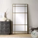 Denholm Heavily Antique Gold Window Mirror