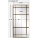 Denholm Heavily Antique Gold Window Mirror