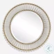 Rustom Brushed Gold Round Mirror