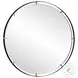 Grand Pendulum Black Round Mirror