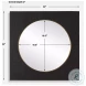 Ritmore Rich Black Square Mirror