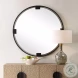 Aurora Dark Bronze Round Mirror