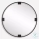 Aurora Dark Bronze Round Mirror