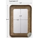 Woodbury Antique Brass Mirror