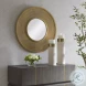 Nicole Antique Brass Mirror
