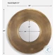 Nicole Antique Brass Mirror