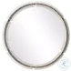 Crystalis Sleek Black Round Mirror