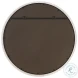 Crystalis Sleek Black Round Mirror