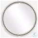 Crystalis Sleek Black Round Mirror