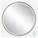 Wesley Antique Brass Round Mirror