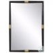 Larkin Dark Oak And Antique Brass Mirror