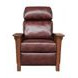 Mission Wenlock Fudge Leather Push Thru The Arms Recliner