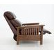 Mission Wenlock Fudge Leather Push Thru The Arms Recliner