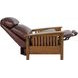 Mission Marisol Cabernet Leather Push Thru The Arms Recliner
