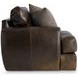 Cameron Brown Leather Upholstered Swivel Chair