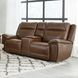 Jameson Hickory Zero Gravity Power Reclining Console Loveseat With Power Headrest