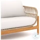 Solstice Beige Linen Outdoor Loveseat