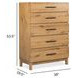 Davenport Rustic Caramel 5 Drawer Chest