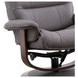 Knight Haze Manual Reclining Swivel Chair With Ottoman