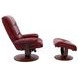 Knight Rouge Swivel Recliner with Ottoman