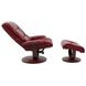 Knight Rouge Swivel Recliner with Ottoman