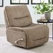 Leo Wheat Armless Swivel Glider Recliner