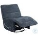 Lioren Midnight Blue Armless Swivel Glider Recliner