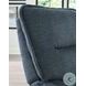 Lioren Midnight Blue Armless Swivel Glider Recliner