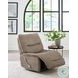 Lioren Wheat Armless Swivel Glider Recliner