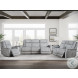 Linus Hudson Grey Zero Gravity Power Reclining Sofa