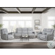 Linus Hudson Grey Zero Gravity Power Reclining Sofa