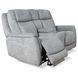 Linus Hudson Grey Zero Gravity Power Reclining Console Loveseat