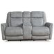 Linus Hudson Grey Zero Gravity Power Reclining Console Loveseat