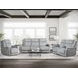 Linus Hudson Grey Zero Gravity Power Reclining Console Loveseat