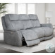 Linus Hudson Grey Zero Gravity Power Reclining Sofa