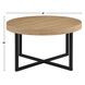 Magnolia Brown Round Nesting Coffee Table with 4 Stools