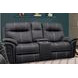 Mason Charcoal Performance Fabric Power Reclining Console Loveseat with Power Headrest