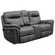 Mason Charcoal Performance Fabric Power Reclining Console Loveseat with Power Headrest