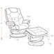 Monarch Ice Swivel Recliner with Ottoman