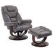Monarch Ice Swivel Recliner with Ottoman